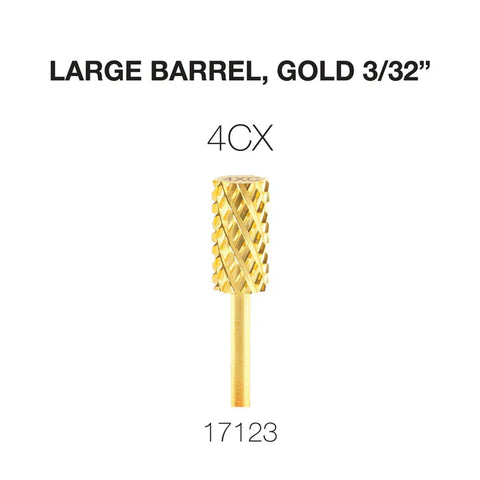 Carbide Large Barrel, Gold 3/32"